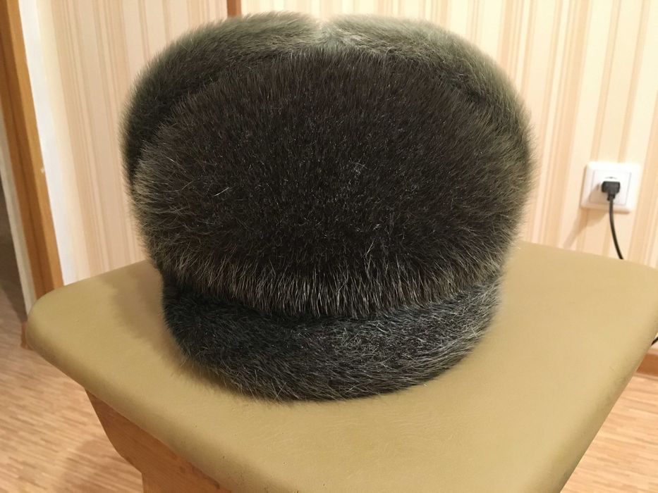 шапка из нерпы натуральная