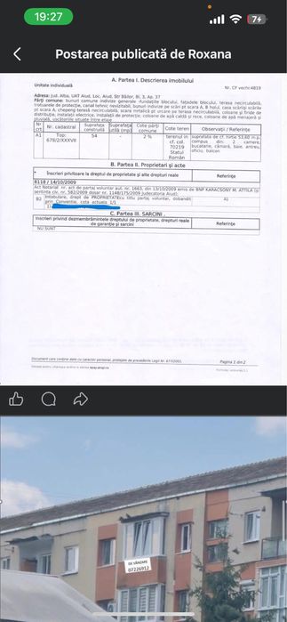 Apartament de vanzare