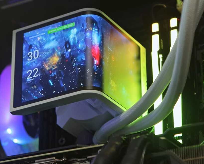 Vand Coller Liquid,Apa CPU TRYX PANORAMA SE ARGB 360 3D AMOLED Display