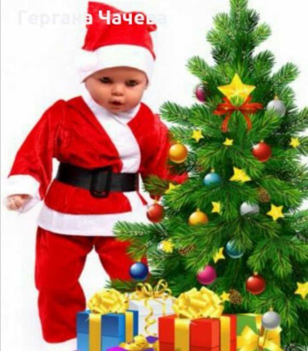 Детско коледно костюмче ръст до 98 см.