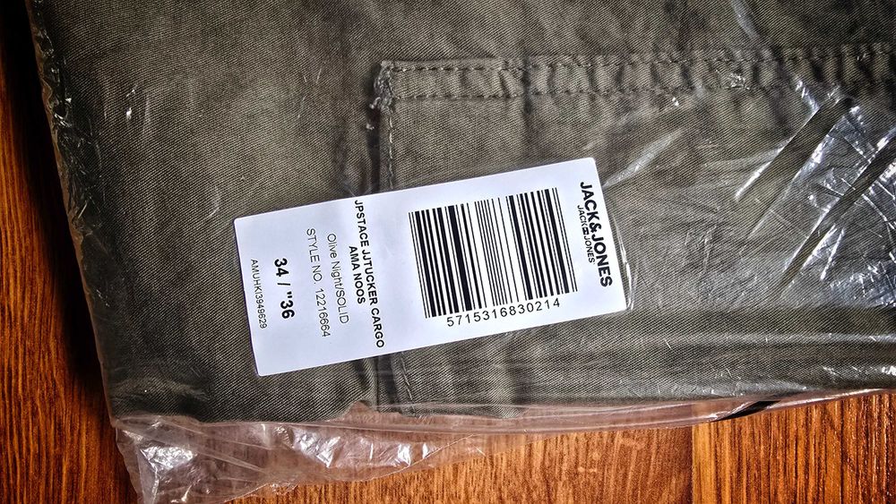 Карго панталон Jack & Jones Tucker Ama, Olive Night, 34W / 36L