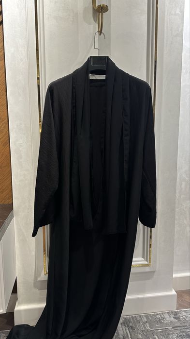 Черная абая с шейлой