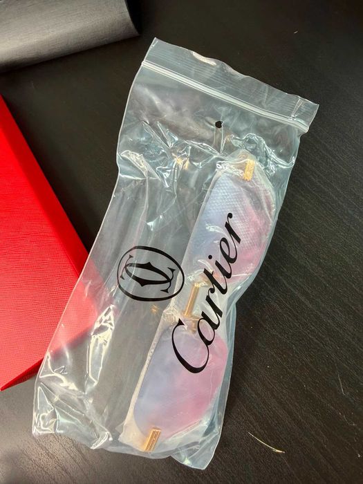 Ochelari de soare Cartier aurii roz