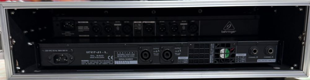 IRNI DL660+Behringer SUPER X PRO CX2310+Cace Proel