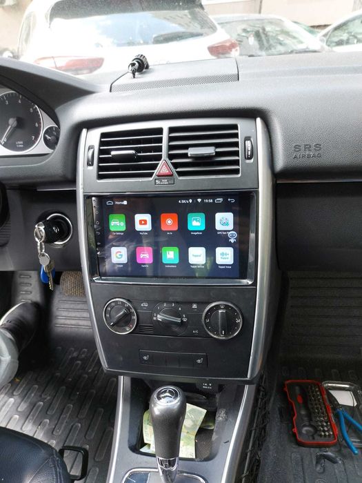 Navigatie Android Mercedes Aclass Bclass Waze YouTube GPS BT