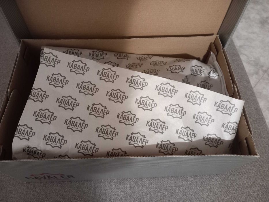 Кецове "Кавалер" нови, естествена кожа, тъмносиви, 42