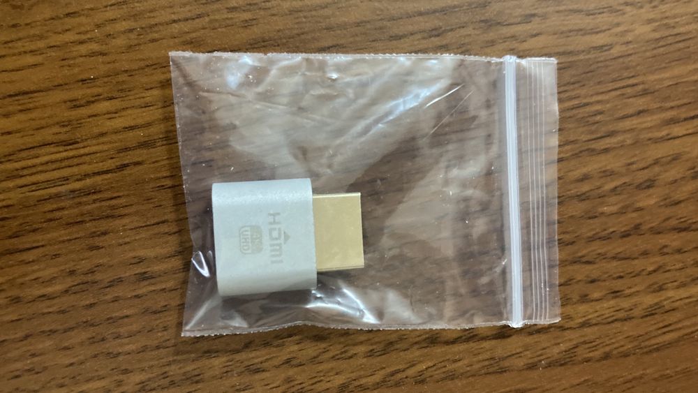 Адаптер, эмулятор дисплея  HDMI 4К XT-Xinte