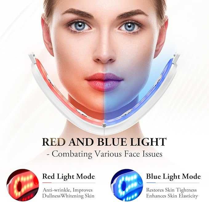 Електрически масажор за оформяне на лице с V-образна форма, ANLAN EMS