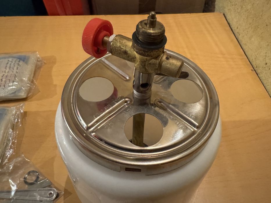 Нова газова лампа къмпинг туризъм каравани кемпери градина + чорапчета