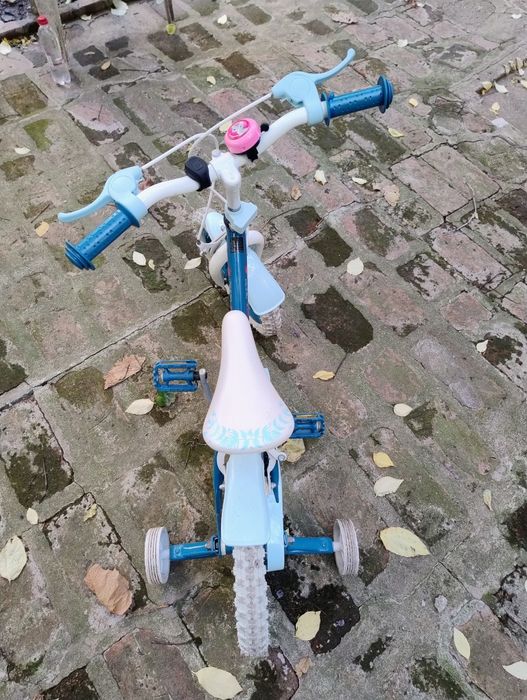 Bicicletă copii 12 inch Disney Frozen 2 (Regatul de Gheață) + roți ajutătoare