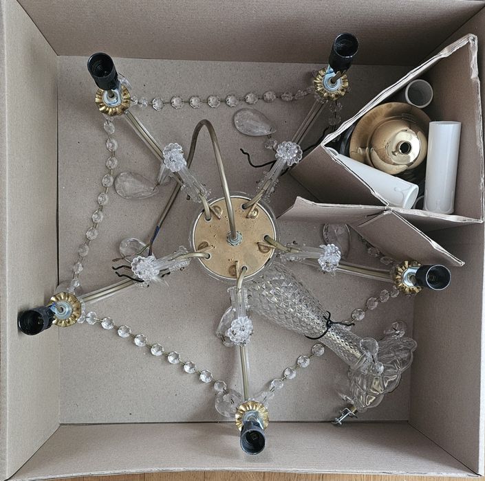 Lustra candelabru Phillips Massive 5 becuri E14, model rar