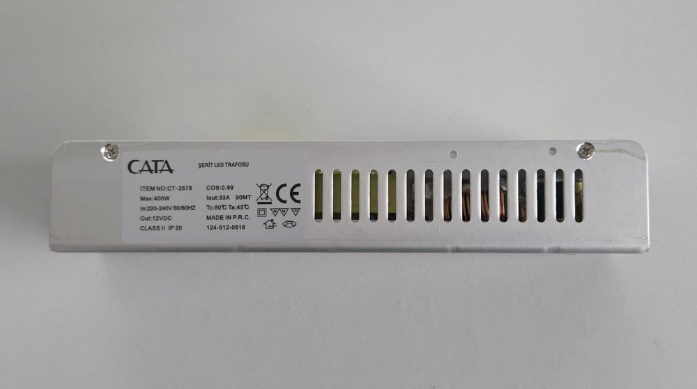 Sursa de Alimentare 12V,  33A,  400W, IP 20  Sursa Alimentare Pentru 90 Metri Banda Led  Produs  Nou  In  Ofertă