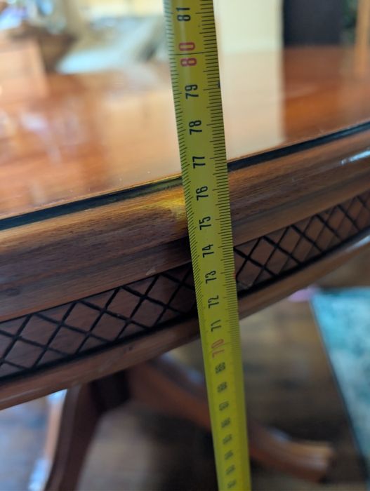 Colțar și Masă Extensibilă Clasică din Lemn (Ovală / Rotundă) – 115-154 cm