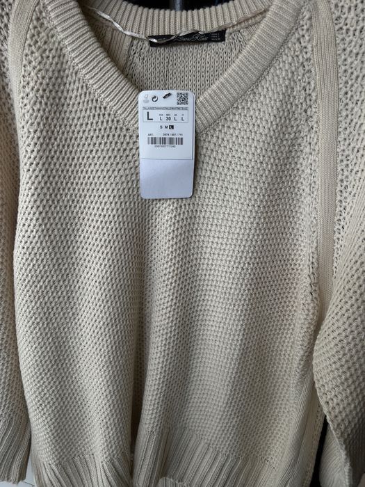 Set pulover si camasa Zara dama L  noi