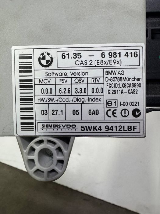 Modul confort CAS 2 BMW Seria 1 3 E87 E90 E92 E93 61.35 - 6 981 416