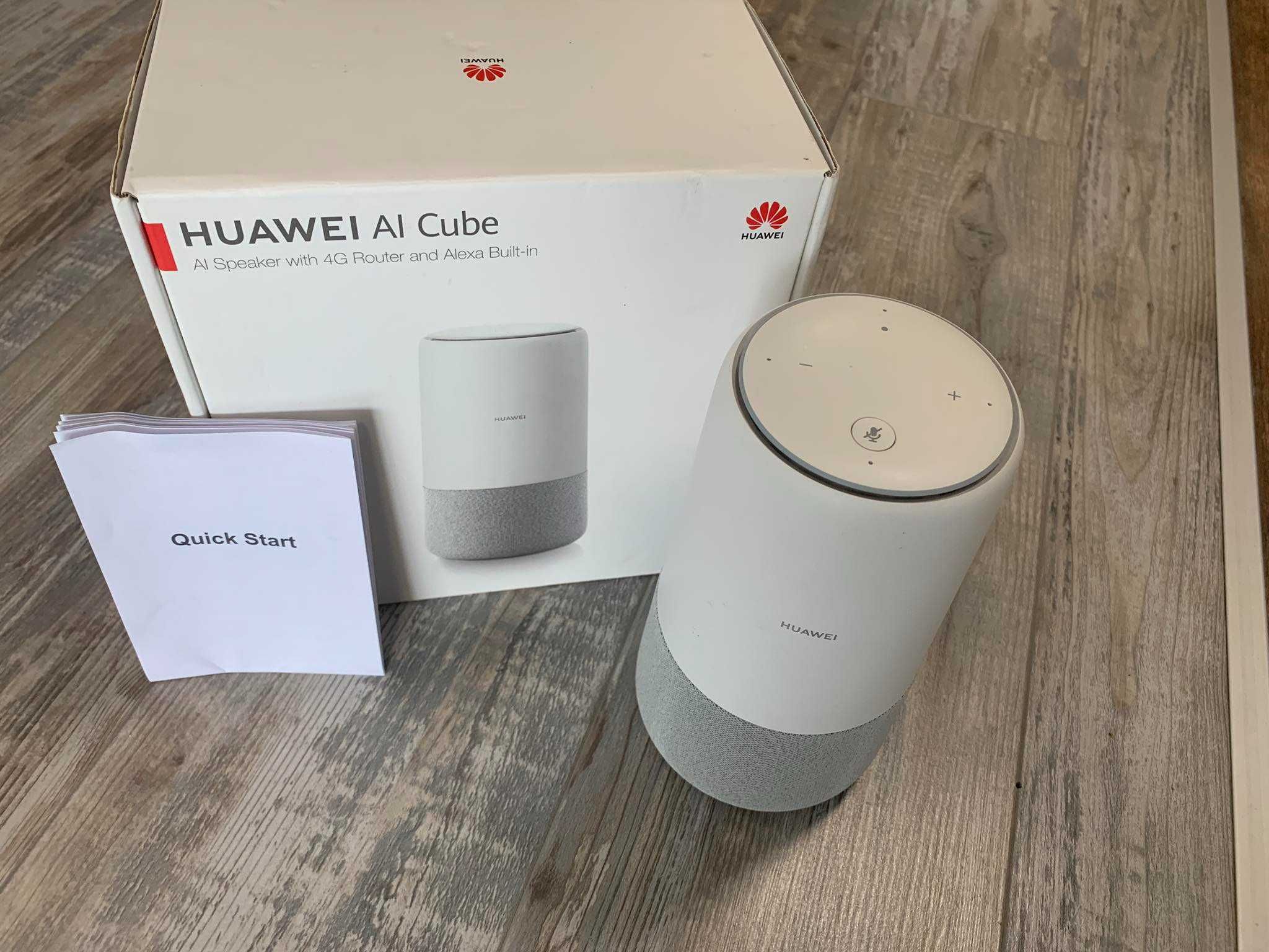 4G Рутер с Изкуствен Интелект и Тонколона Alexa Huawei AI Cube Speaker ...