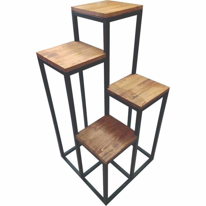 Подставка для цветов лофт | Стойка для цветов металл