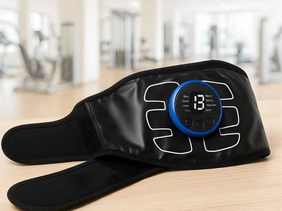 Centura electrostimulare abdomen 8 programe 19 nivele slabire USB