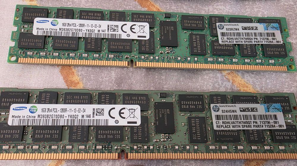 DDR3 16GB RDIMM ECC REG, 1600MHz, Samsung