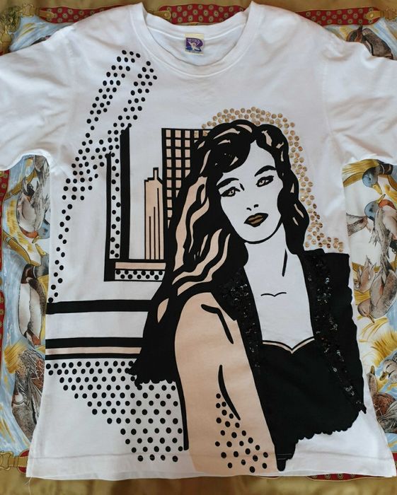 Tricou dama alb oversize