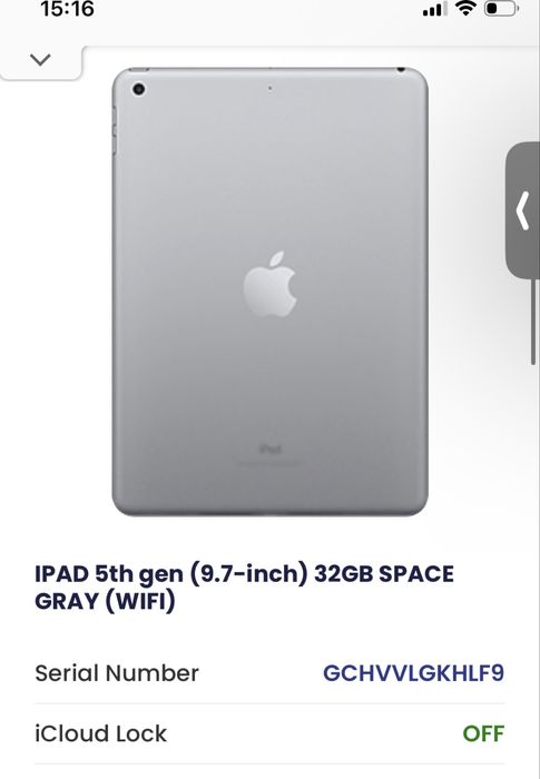 ipad 5th pentru piese