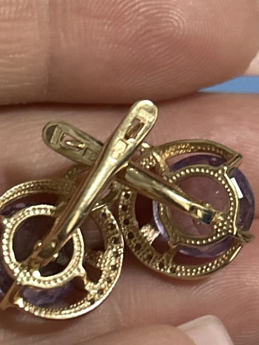 Серьги золотые 585