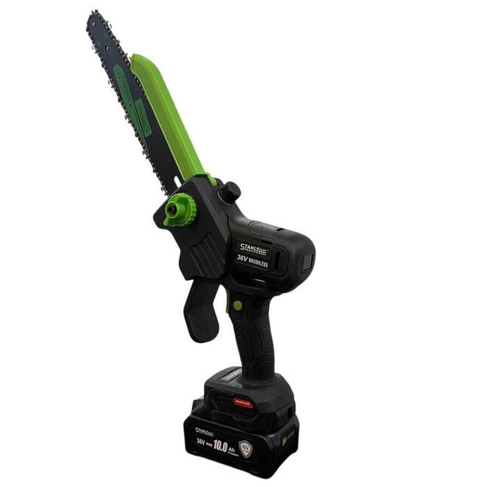 Акумулаторна резачка 36V 10Ah  с дисплей 2 батерии 2 вериги 30 см шина