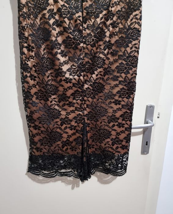 Compleu dama, rochie de seara din dantela&sacou