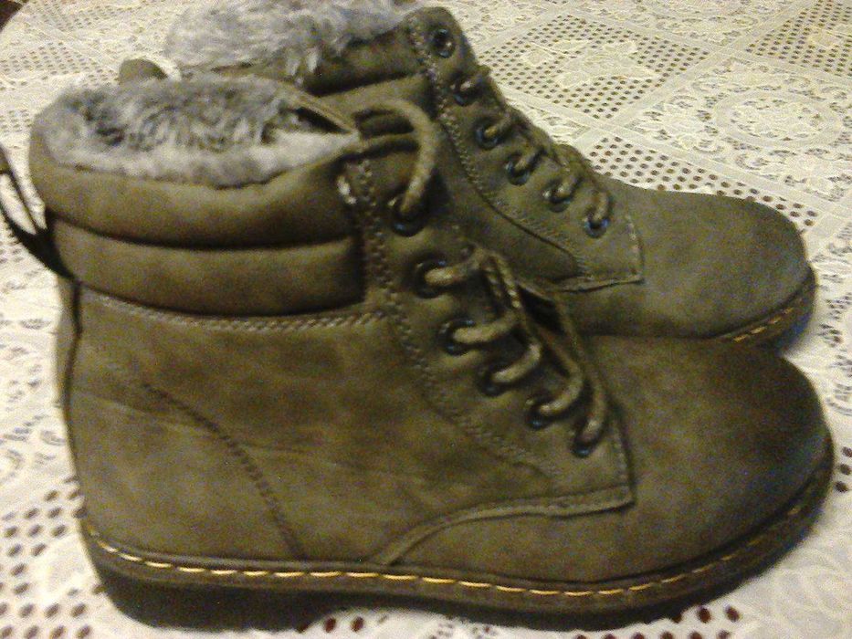 Ботинки.Кожаные.Новые.Зимние