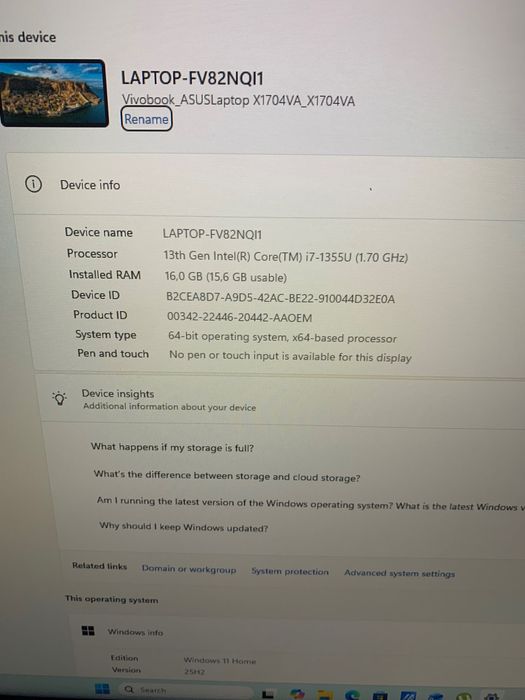 Asus vivobook 17 без забележки