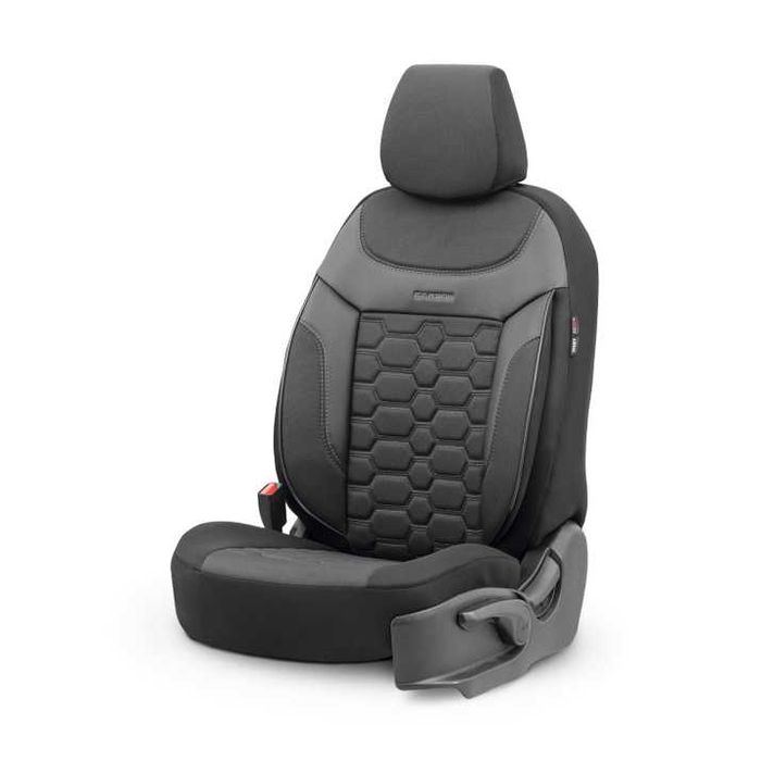 Луксозна тапицерия OTOM Carbon Design черна със сив шев