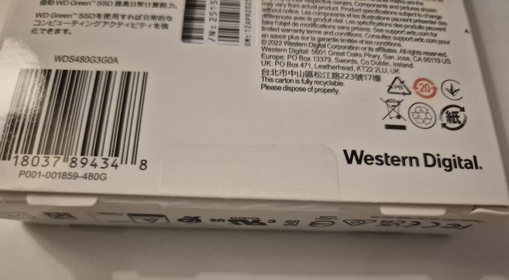SSD WD Green 480GB SATA (sigilat)