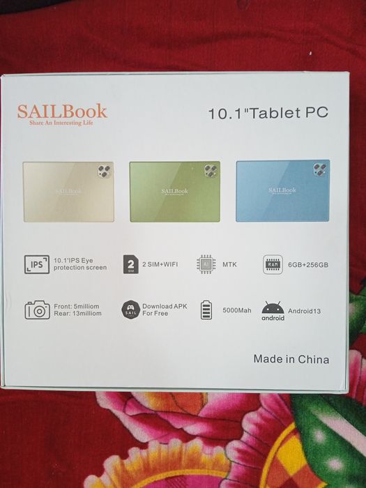 Продам планшет SailBook B10 память  6GB -256GB Android13 диагональ10.1