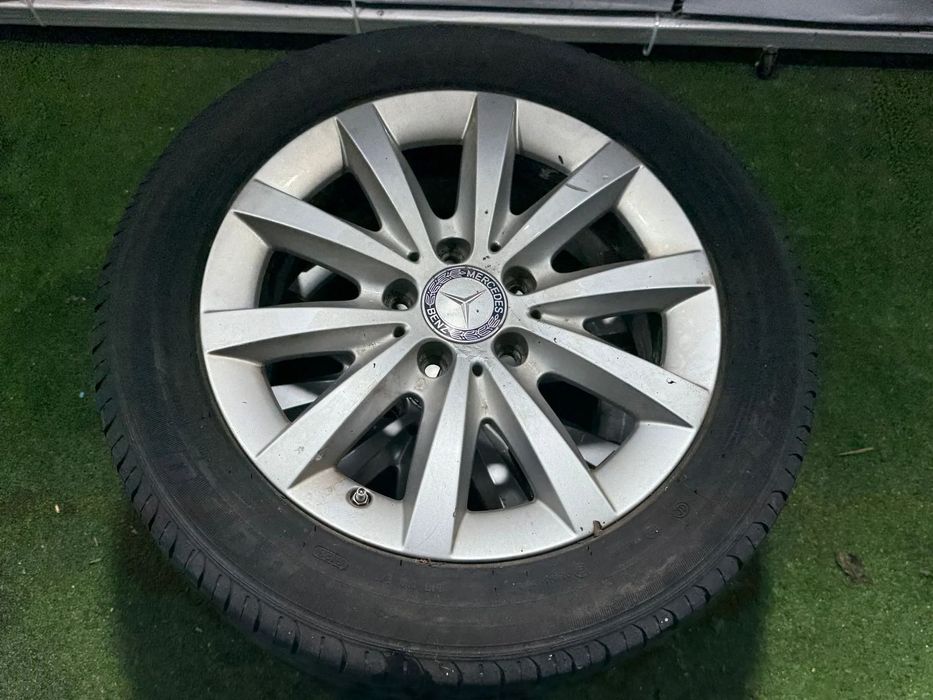 JANTE MERCEDES BENZ R16 / 5x112 / A180 / 6,5JX16H2 ET49 / 205/55 R16 + CAUCIUCURI (X4)