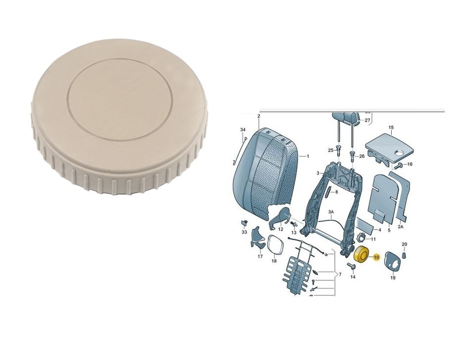 Дръжка за седалка на Audi / Vw