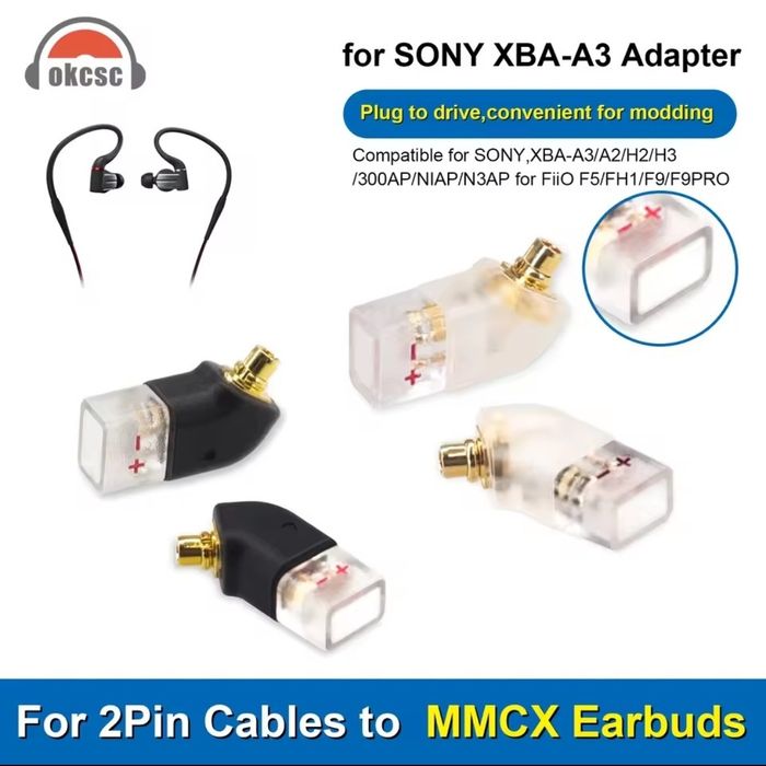 Adaptor căști MMCX tata --> 2 pin 0.78mm mama