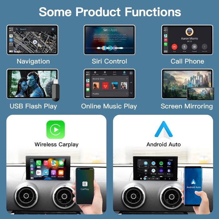 Interfata Carplay Android Auto Audi MMI 3G, A1, A3, A4, A5, A6, A7, Q5