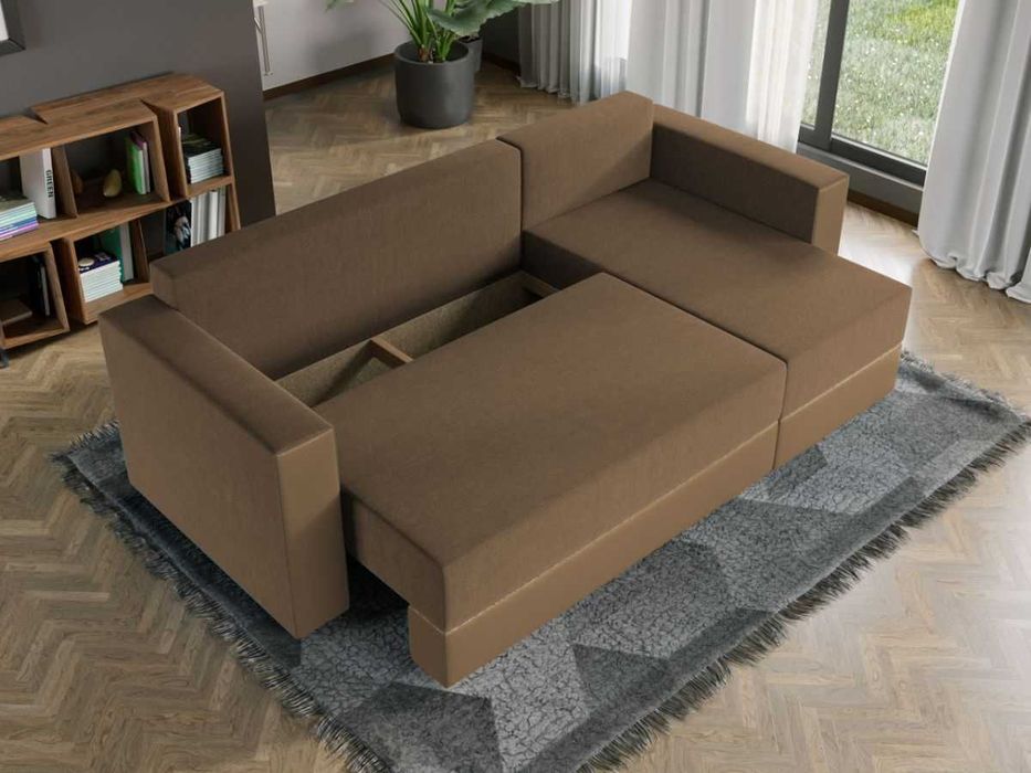 Coltar Extensibil Alfa Stofa Maro / Piele Cappuccino