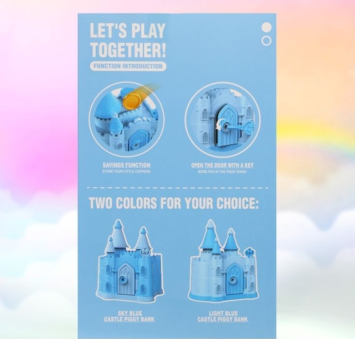 Детска касичка за пари Замък Замръзналото кралство