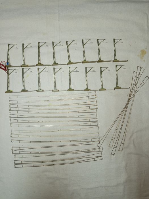Set stâlpi de catenare HO Marklin trenulețe diorama Roco piko