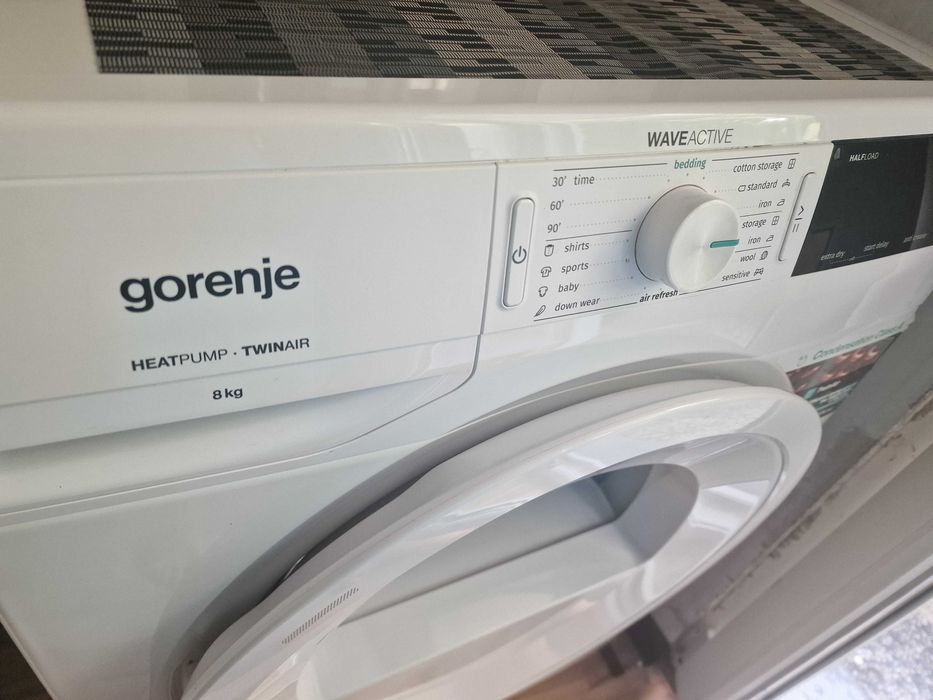 Сушилня с термопомпа Gorenje, 8 кг, Клас A++