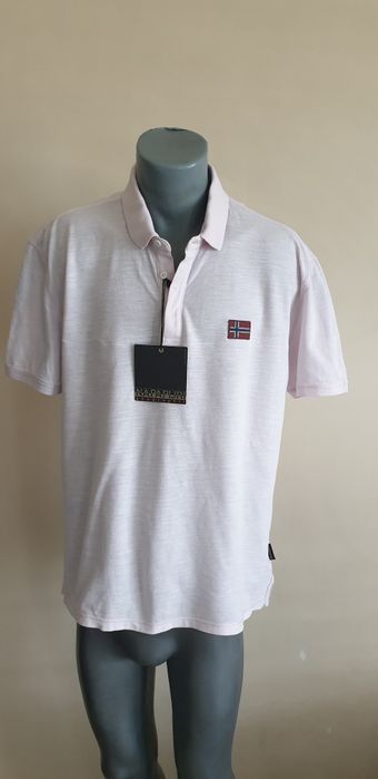 Napapijri Pique Cotton Regular Fit / XL НОВО! ОРИГИНАЛ! Мъжка Тениска!