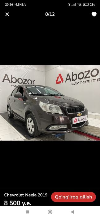 Nexia 3 2019 йил холати яхши