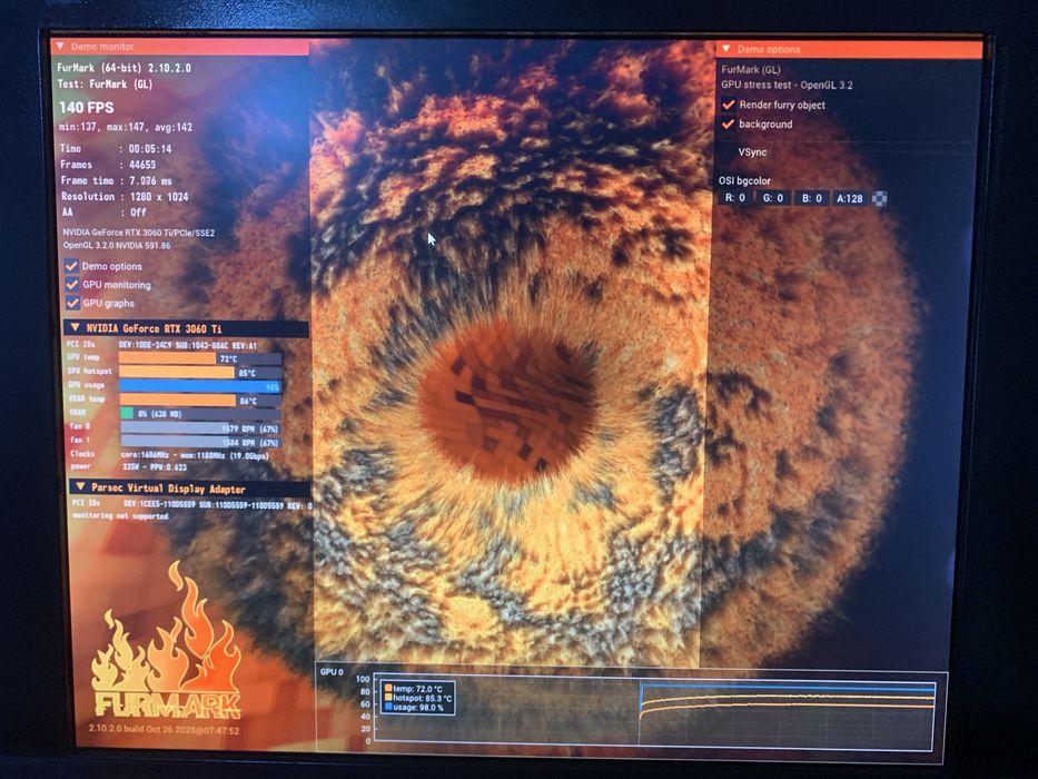 Narxi Kelishamz ASUS TUF Gaming RTX 3060 Ti GDDR6X 8GB / Ideal holatda