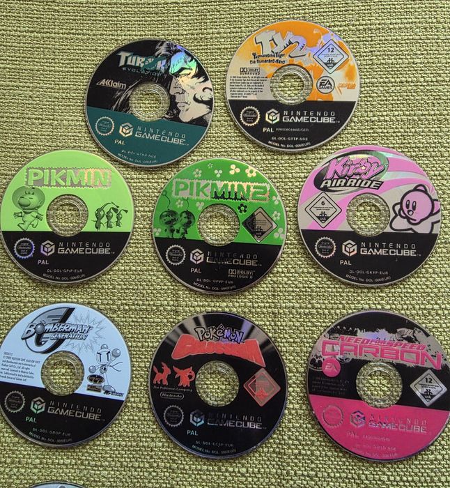 Lot Jocuri Nintendo GameCube Pokemon Mario Pikmin Kirby Mario Party Game Gra Cub Tennis