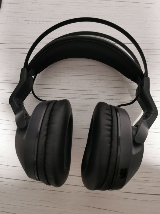 Casti gaming wireless Roccat ELO 7.1 Air, Iluminare RGB, USB, Negru