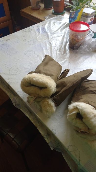 Варежки меховые армейские