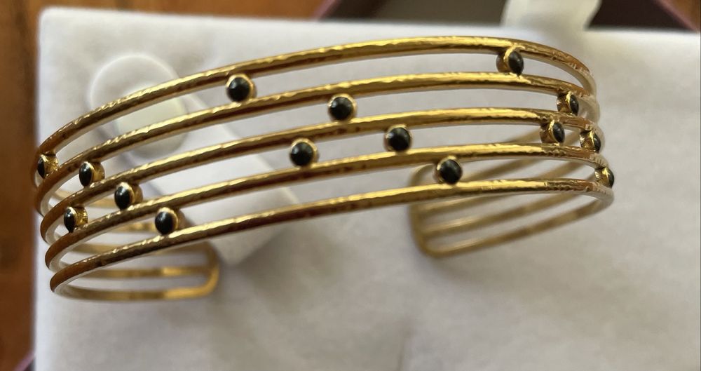 Bratara otel inoxidabil placat cu aur 18K