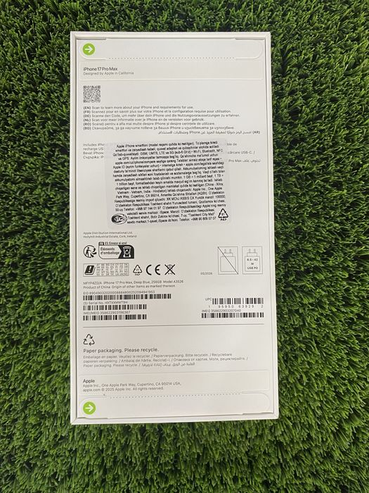 iPhone 17 Pro Max 256GB + UZIMEI и Гарантия 1 год! Silver,Blue,Orange