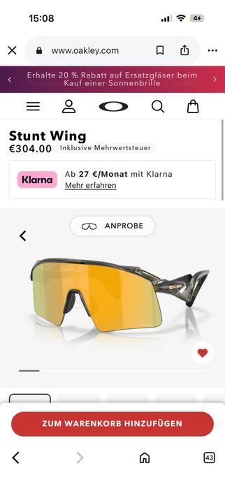 Oakley stunt Wing